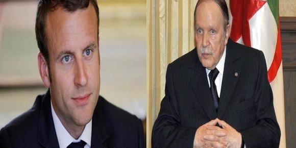 ماكرون يشيد ب"الالتزام الحاسم" للرئيس بوتفليقة بتطوير شراكة استثنائية بين الجزائر وفرنسا