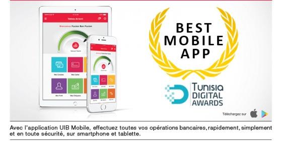 L’application UIB MOBILE élue BEST MOBILE APP