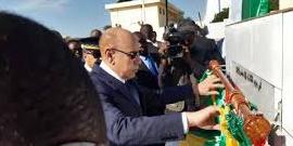موريتانيا :رئيس الجمهورية يضع الحجر الأساس لإعادة بناء ملعب مدينة نواذيبو