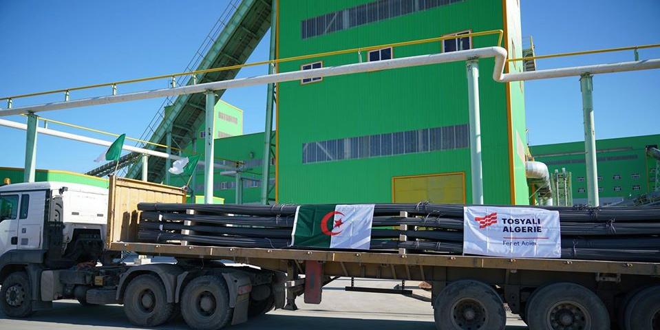 Algerie:Rond à Béton , Tosyali exporte 18 000 tonnes vers le Canada