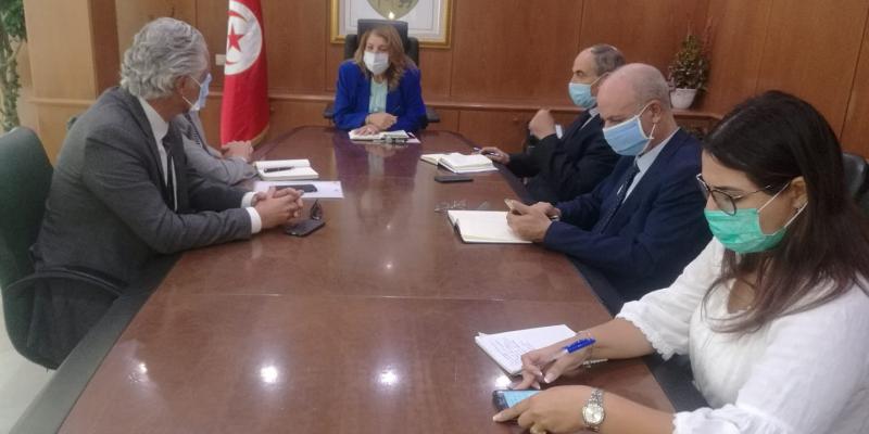 تونس: وزيرة الصناعة تتابع وضعية الشركة التونسية البريطانية للنفط والغاز