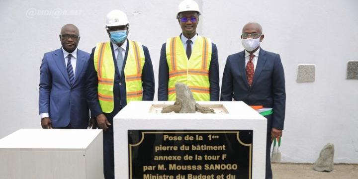 Côte d’Ivoire: DGBF,Le ministre Moussa Sanogo lance les travaux de construction du bâtiment annexe de la tour F de la cité Financière