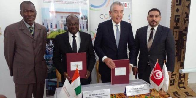 TUNISIE-CONECT-CCI Côte d'Ivoire: Un accord pour le développement des relations commerciales et industrielles