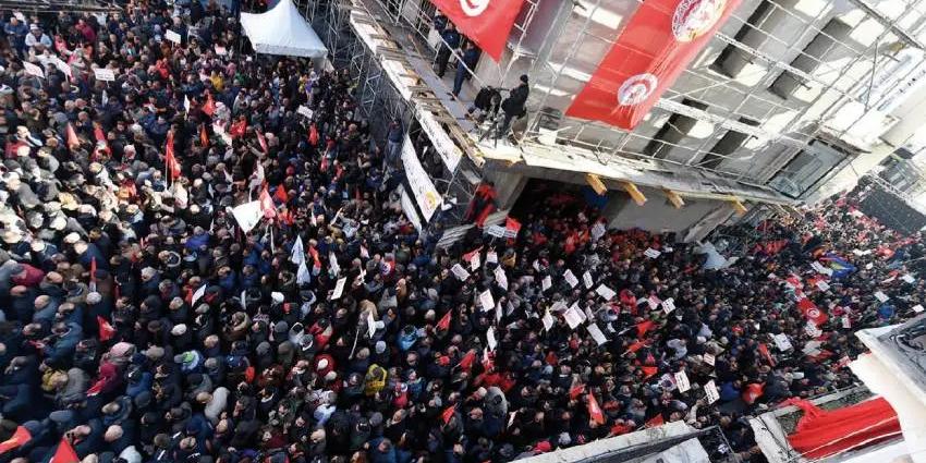 TUNISIE-Manifestation de l’UGTT: Kaïs Saïed face à la « machine » syndicale