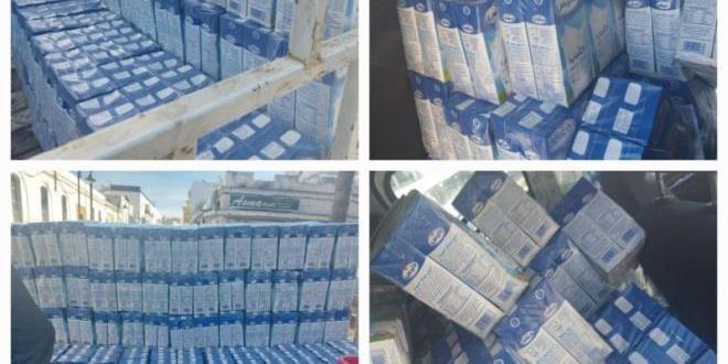 تونس-حجز كميات من الحليب نصف الدسم والسكر المدعم بتونس وبنزرت واعادة ضخها في السوق (وزارة التجارة)